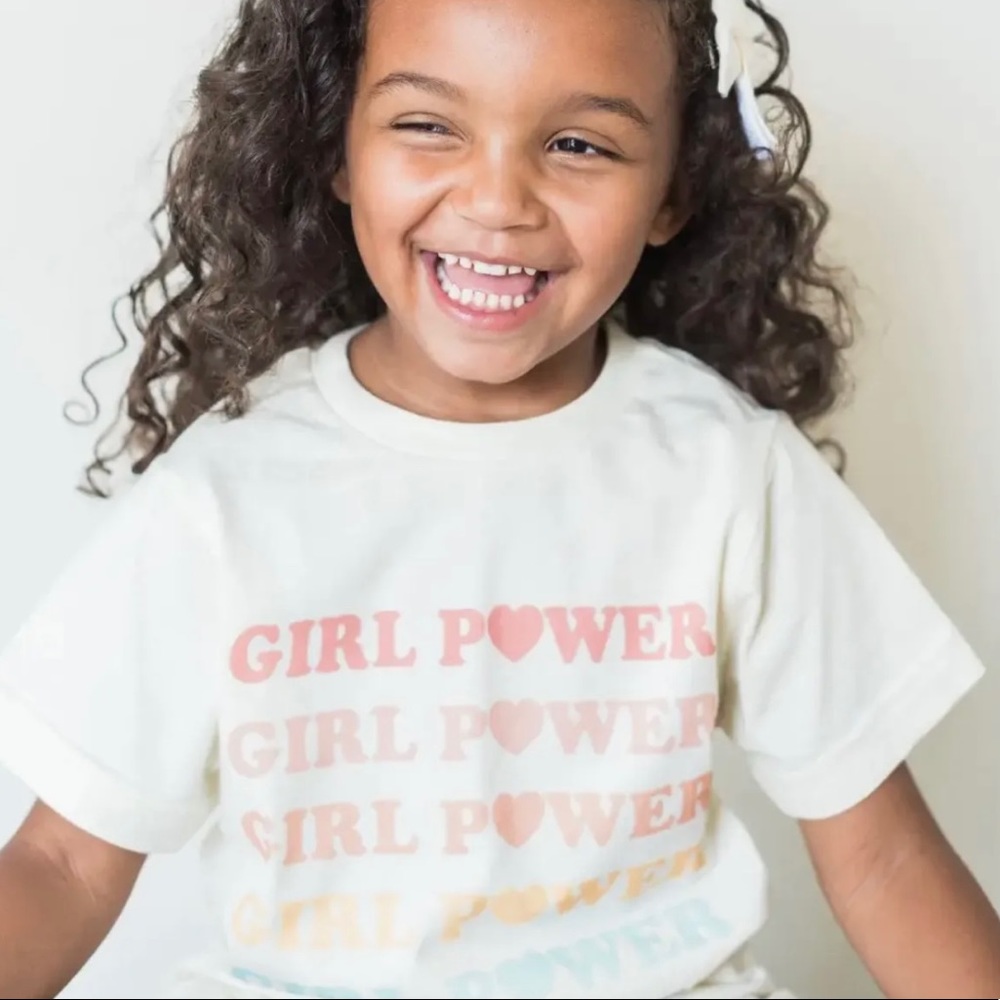 (New) The funnel cake tree - Youth Pastel Rainbow Girl tee